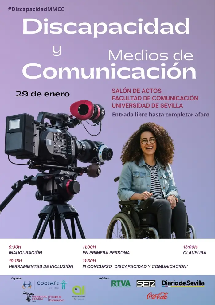 Cartel del proyecto Discapacidad y Medios de Comunicación
