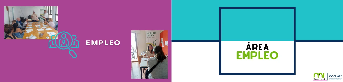 Área de empleo de Málaga Inclusiva COCEMFE: programas de orientación, formación e inclusión laboral