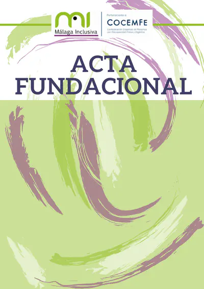 Portada de Acta fundacional